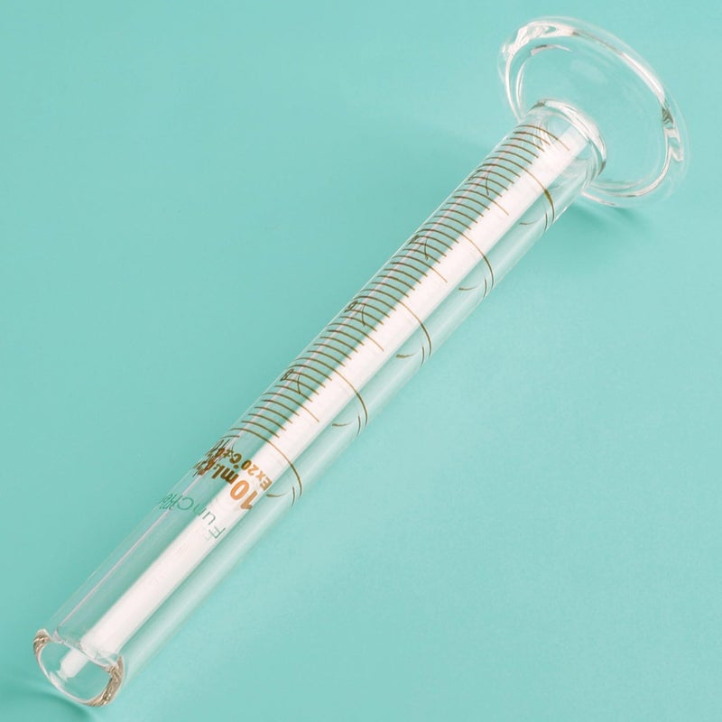 FunChem 3-Pack Borosilicate Glass Graduated Cylinder Measuring Cylinder, 10 ml - Image 3